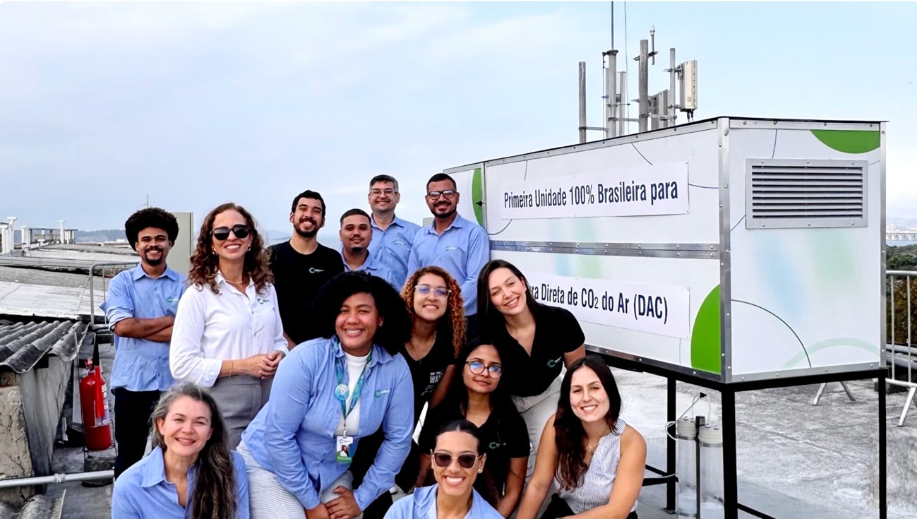 Tecnologia brasileira da CarbonAir captura 100% do CO₂ do ar atmosférico